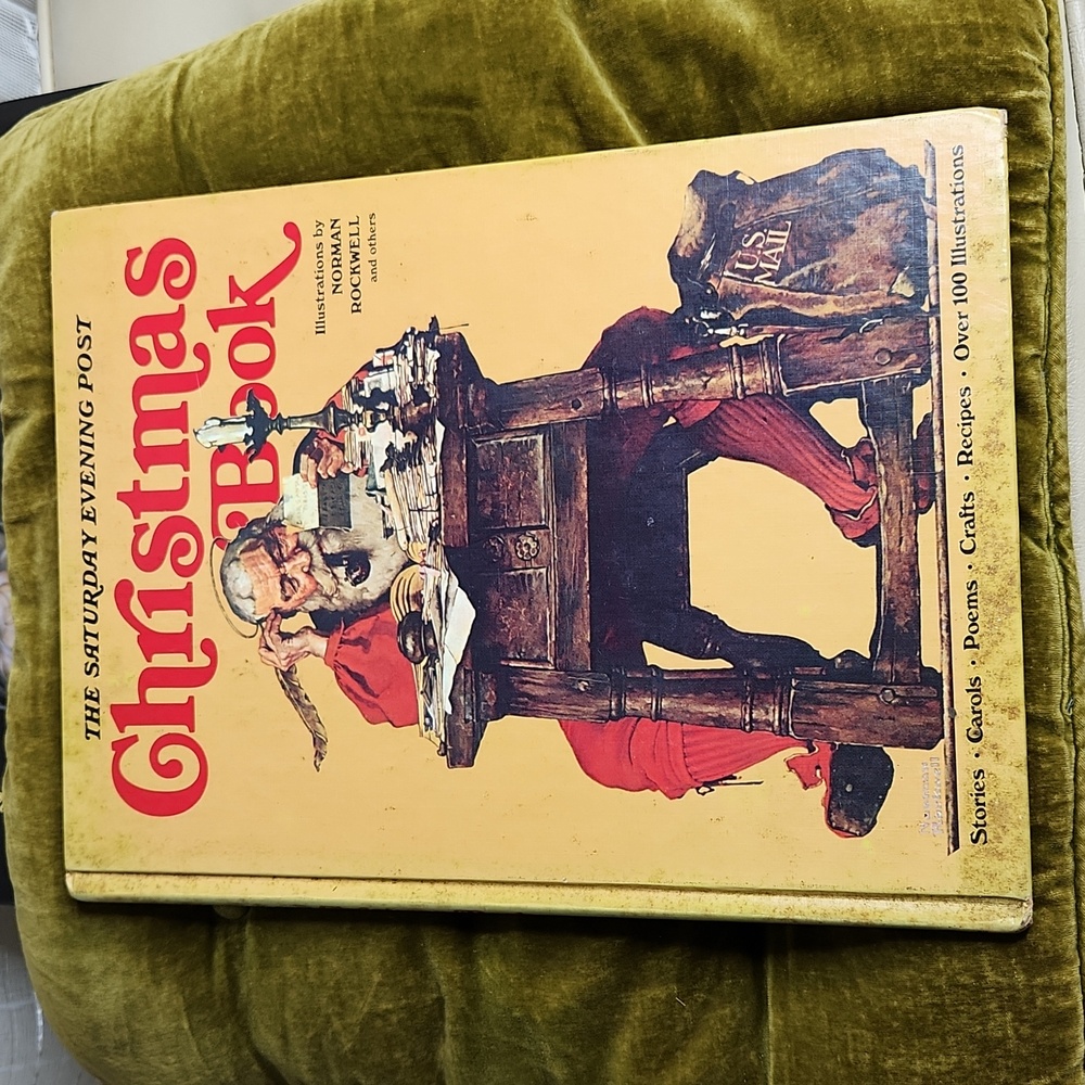 The Saturday Evening Post Christmas Book Illustrations by Norman Rockwell 1976